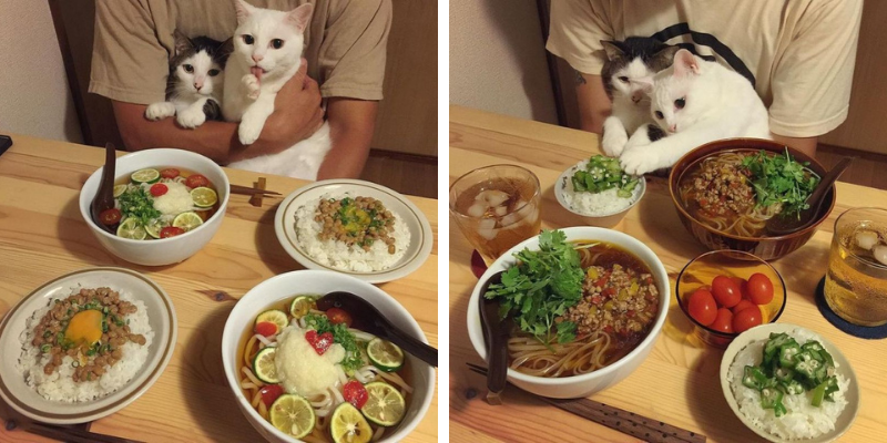 hóa trang một chút trước bữa ăn